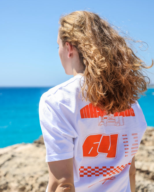 2025 MW64 White Tee